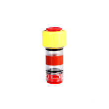 Transparent hdpe straight water union pneumatic fittings quick hose round air tube microduct gas block connectors